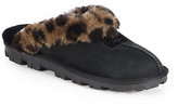 Thumbnail for your product : UGG Coquette Leopard-Print Sheepskin Slippers