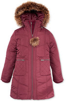 Thumbnail for your product : KC Collections Girls' Faux-Fur Walker Puffer Coat