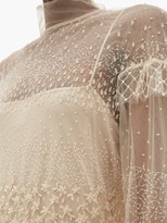 Thumbnail for your product : Valentino Beaded Tiered Tulle Gown - Gold