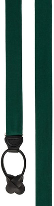 Tie Bar Grosgrain Solid Hunter Green Suspender