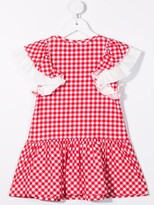 Thumbnail for your product : MonnaLisa Gingham-Print Dress