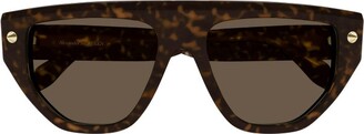 Alexander McQueen Sunglasses Aviator Frame Sunglasses