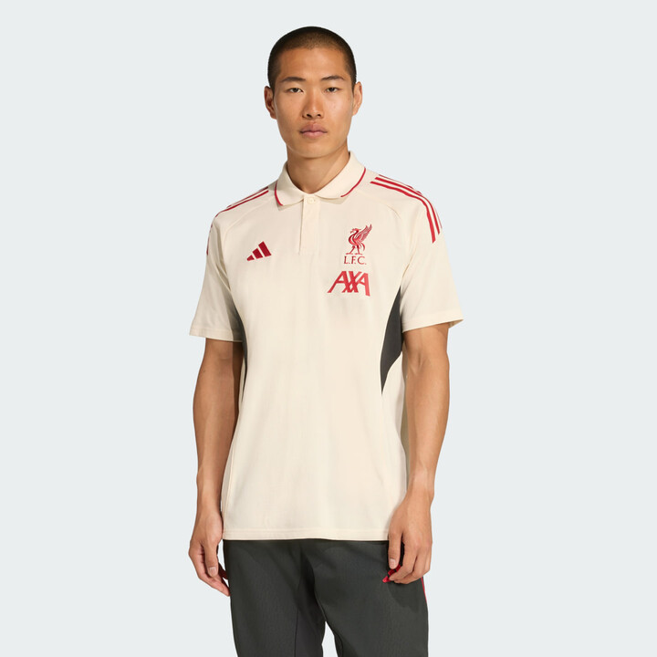 adidas Liverpool FC Tiro 25 Competition Polo Shirt Wonder White S Mens