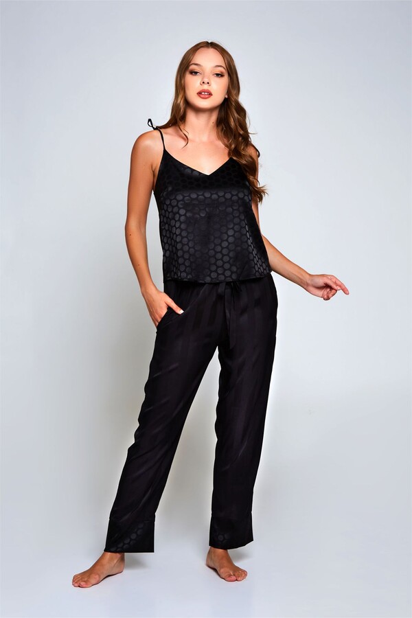 iCollection Satin Cami & Pant Lounge Set