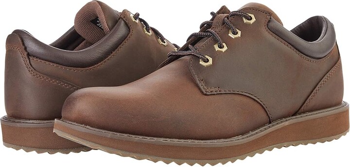 L.L. Bean Stonington Oxford Shoes Plain Toe Men's Shoes Deepest Brown : 9.5 EE - Wide, Leather