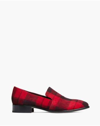 Paige Madison Loafer - Red Plaid Suede