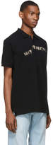 Thumbnail for your product : Givenchy Black Oversized Graffiti Logo Polo