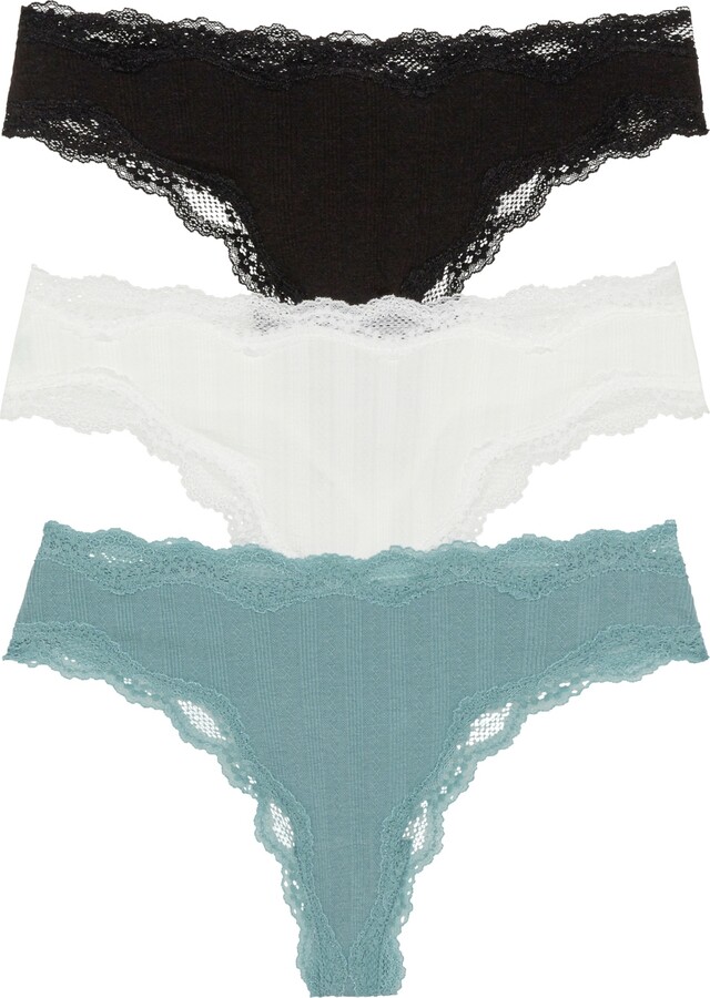 State of Day Women's Lace Thong Underwear, Created for Macy's