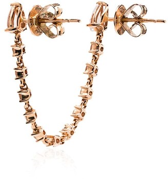 Anita Ko 18kt Gold And Diamond Loop Earring
