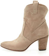 Thumbnail for your product : Alberto Fermani Chiara Slouchy Suede Ankle Boot, Bone