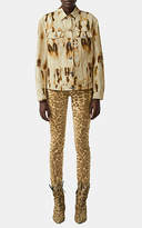 Thumbnail for your product : Burberry Women's Abstract-Deer-Print Cotton Trucker Jacket - White Pat.