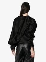 Thumbnail for your product : A.W.A.K.E. Mode Gathered Wrap Tie Top