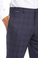 Thumbnail for your product : Ted Baker Reese Flat Front Check Wool Trousers