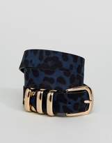 Thumbnail for your product : ASOS Leopard Multi Keeper Waist And Hip Belt
