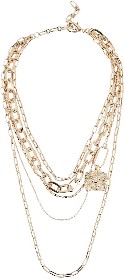 Gold Chain Layered Necklace | Shop the world's largest collection 