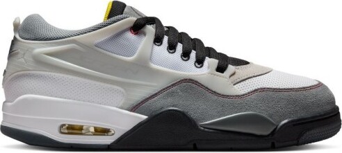 Men's Air Jordan 4 RM Premium Sneakers 10.5 Regular White/Fire Red/Black/Smoke Grey