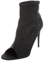 Thumbnail for your product : Jerome C. Rousseau Glitter Peep-Toe Ankle Boots w/ Tags