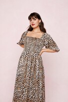Thumbnail for your product : Nasty Gal Womens Plus Size Square Neck Leopard Dress