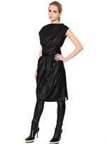 Thumbnail for your product : Ann Demeulemeester Viscose & Virgin Wool Blend Jersey Dress