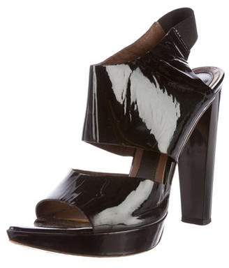 Marni Patent Leather Slingback Sandals