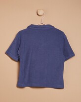 Thumbnail for your product : AERE Mini Boy's Blue Polo Shirts - Organic Terry Polo - Kids-Teens
