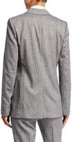 Thumbnail for your product : Lafayette 148 New York Plus Size Rhoda Speckled Herringbone One-Button Blazer