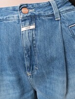 Thumbnail for your product : Closed Pleat-Detail Organic-Cotton Denim Trousers