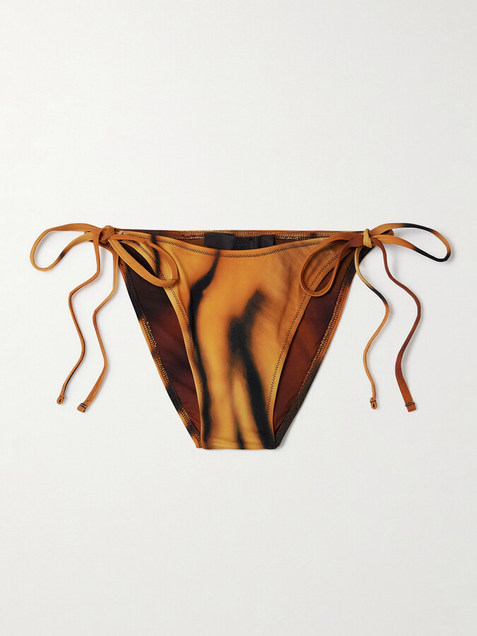SKIMS - + Roberto Cavalli Signature Swim Dipped Tie Bottom - Tiger Face