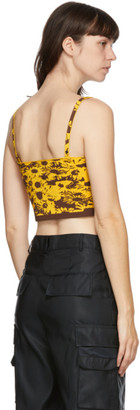 Marc Jacobs Yellow and Brown Heaven by Techno Tank Top