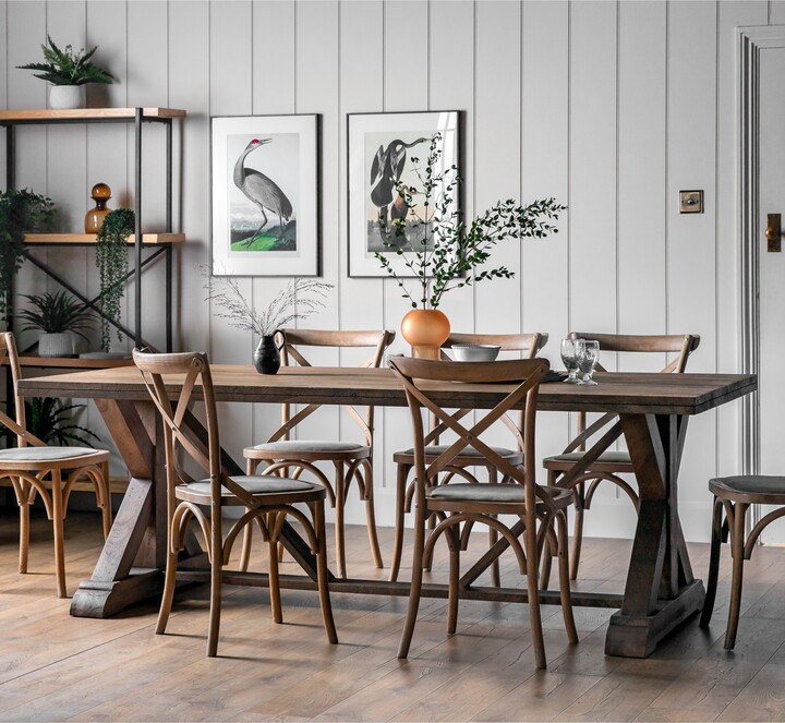 Dunelm Denali 8 Seater Rectangular Large Dining Table, Mango Wood Brown ShopStyle