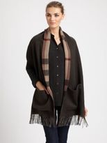 Thumbnail for your product : Burberry St. Helene Check Cashmere Pocket Scarf
