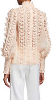 Thumbnail for your product : Zimmermann Super Eight Lace Flutter Blouse