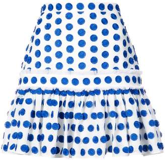 Alexis dot embroidered mini skirt