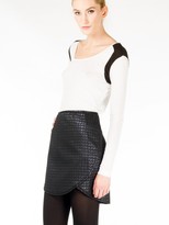 Thumbnail for your product : Tibi Quilted Lurex Skirt