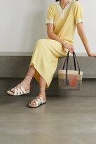 Thumbnail for your product : KING & TUCKFIELD + Net Sustain Two-tone Ribbed Merino Wool Midi Dress - Yellow