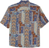 Thumbnail for your product : Topman Oversize Vintage Print Short Sleeve Button-Up Shirt