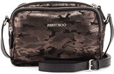 Thumbnail for your product : Jimmy Choo Opal Camo Zip-Around Crossbody Bag, Black/Gunmetal