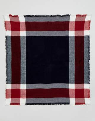 Yumi Red and Blue Check Scarf