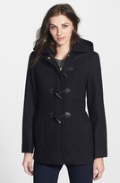 Thumbnail for your product : Ellen Tracy Toggle Closure Wool Blend Duffle Coat (Online Only)