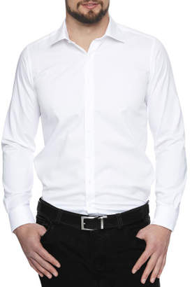 Geoffrey Beene White House Twill Stretch Collar Slim Fit Shirt