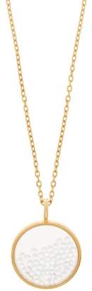 Aurélie Bidermann Fine Jewellery Fine Jewellery - Chivor Mini 18kt Gold & Diamond Medallion Necklace - Womens - Yellow Gold