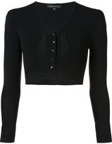 Narciso Rodriguez NARCISO RODRIGUEZ CARDIGAN CROP À COL V, FEMME, TAILLE: 38, NOIR