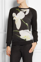 Thumbnail for your product : Altuzarra for Target Orchid-print georgette and cotton-blend sweatshirt