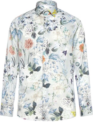 Etro Floral Print Long-Sleeve Shirt - ShopStyle