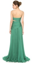 Thumbnail for your product : J. Mendel Pleated Asymmetrical Gown