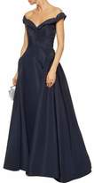 Thumbnail for your product : Zac Posen Off-the-shoulder Silk-faille Gown