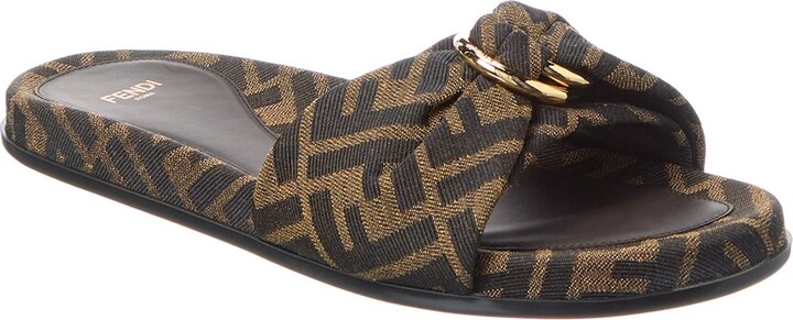 Fendi Feel Ff Jacquard Sandal