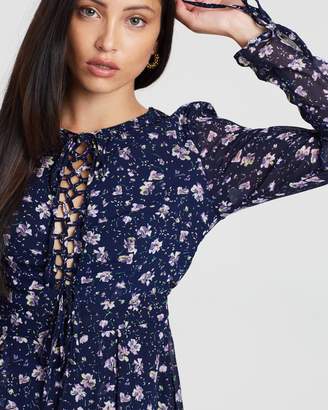 Missguided Sheer Floral Day Dress