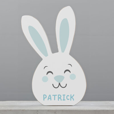 Personalization Mall Bunny Personalized Wooden Easter Shelf Decoration
