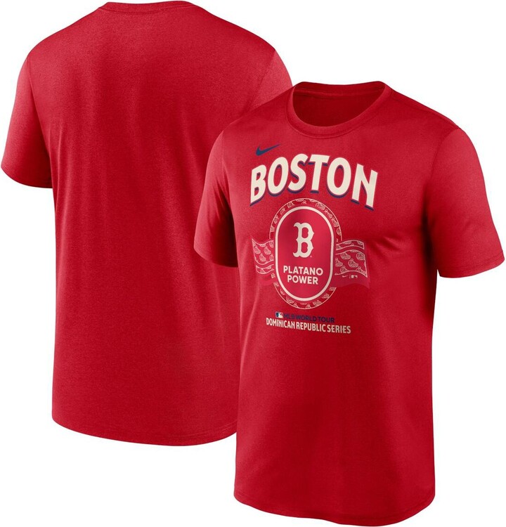 Nike Men's Red Boston Red Sox Dominican Republic Series Legend T-shirt